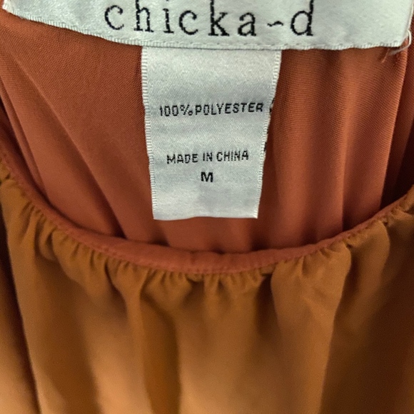 Burnt Orange Spaghetti Strap Game Day Dress - Picture 2 of 3